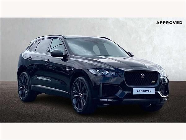 Santorini black Used 2020 Jaguar F-Pace SUV | £29,850 (A bit pricey) - Image 1/4