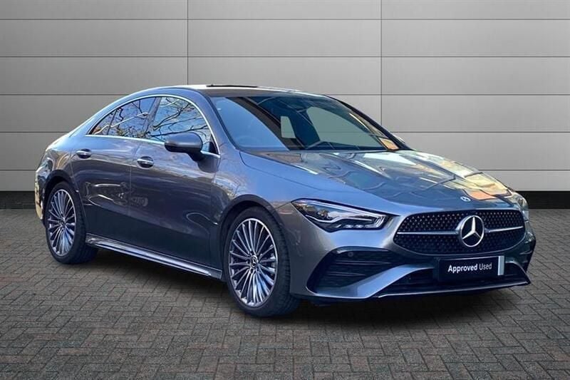 Mountain grey Used 2024 Mercedes CLA180 AMG Line Premium Sedan | £28,795 (Fair price) - Image 1/4