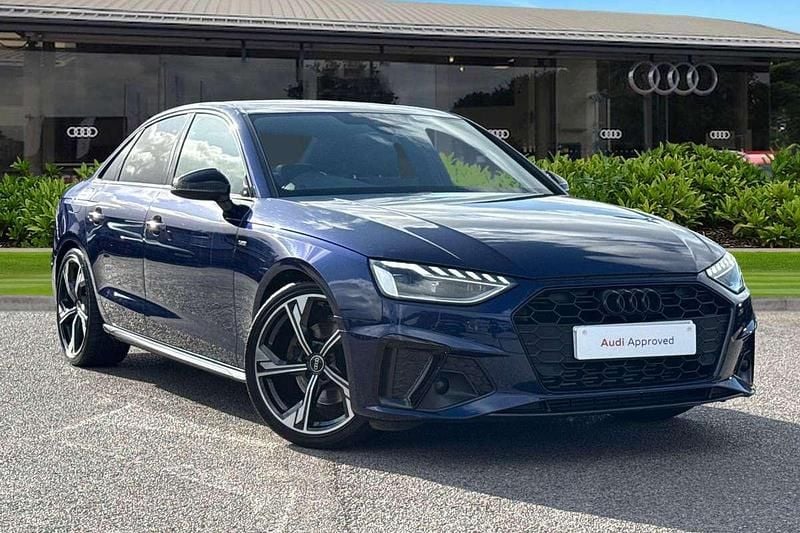 Blue Used 2022 Audi A4 Black Edition Sedan | £21,690 (Fair price) - Image 1/4
