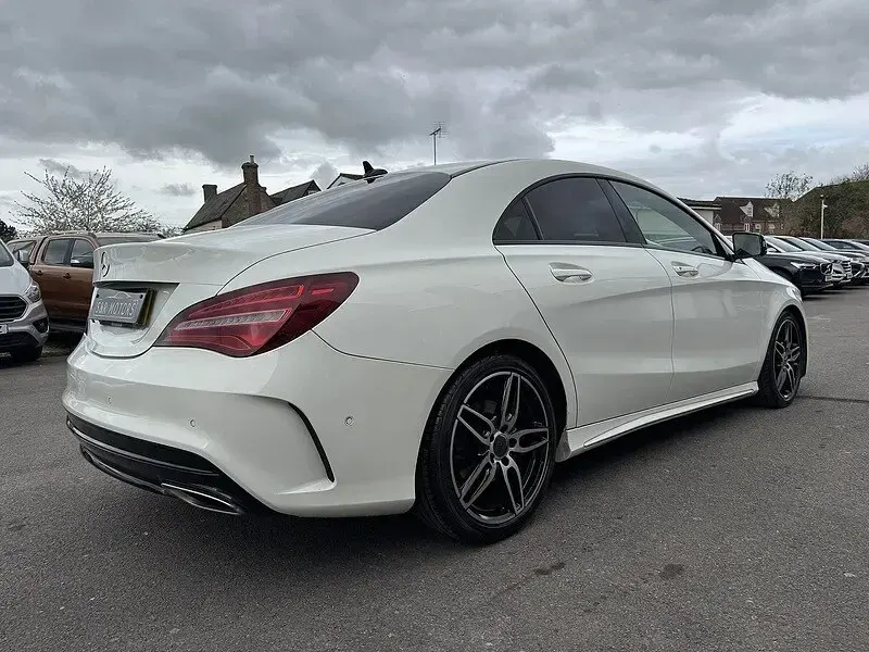 Used Mercedes CLA180 AMG line 122 HP (89 kW) 2017 White Sedan