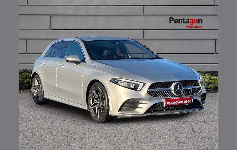 Silver Used 2021 Mercedes A200 AMG line Hatchback | £18,495 (Good price) - Image 1/4