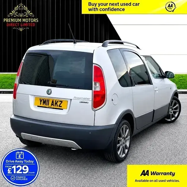 Used Skoda Roomster Scout 2011 Silver Estate