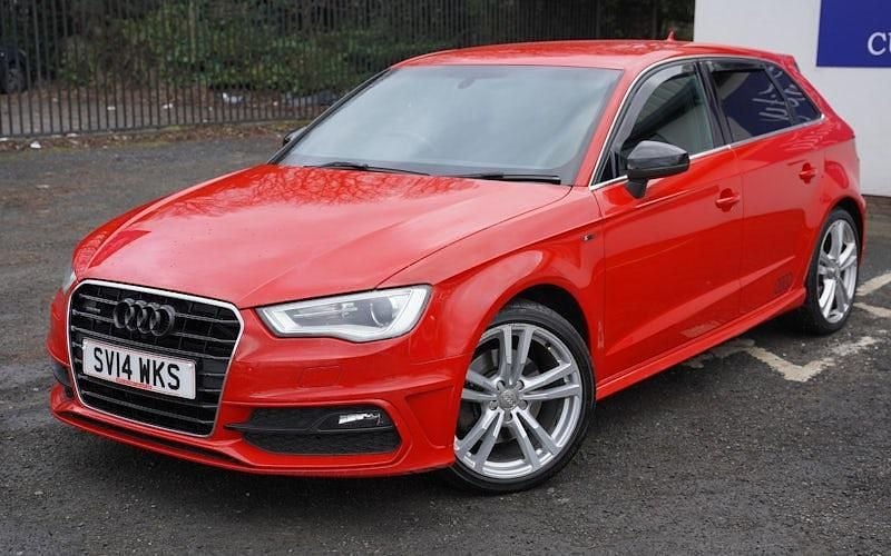 Used Audi A3 Sportback S-Line 184 HP (135 kW) 2014 Red Hatchback