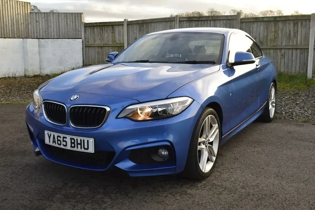 Usado BMW 218 M Sport 136 CV (100 kW) 2015 Azul Coupe