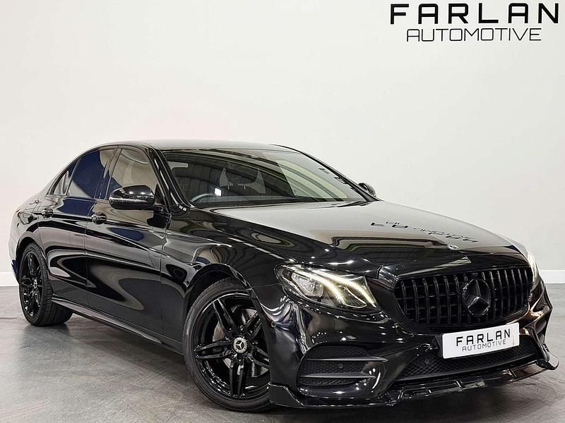 Black Used 2017 Mercedes E220 AMG line Sedan | £11,950 (Fair price) - Image 1/4