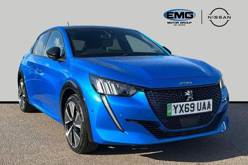 Used Peugeot e-208 GTi 100 kW (136 HP) 2020 Blue Hatchback