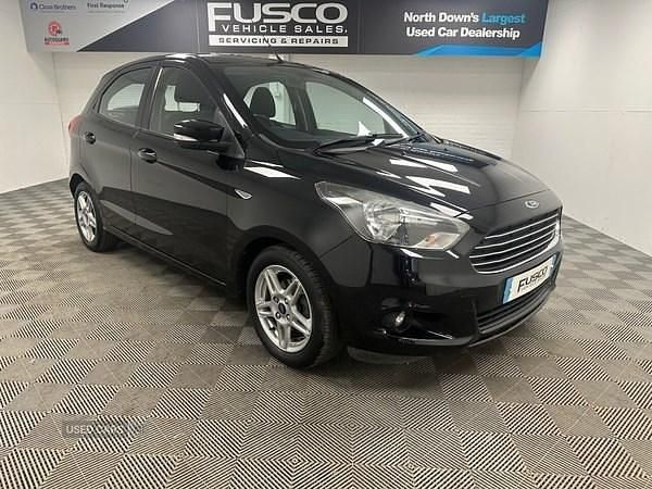 Black Used 2017 Ford Ka Zetec Hatchback | £5,990 (Fair price) - Image 1/4