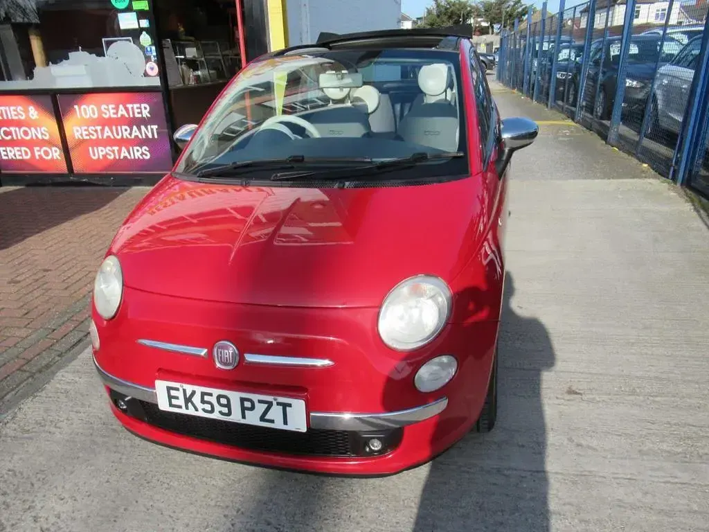 Used Fiat 500C Lounge 2009 Red Cabriolet