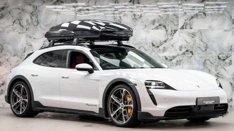 White Used 2022 Porsche Taycan Cross Turismo Sedan | £52,489 (Fair price) - Image 1/4