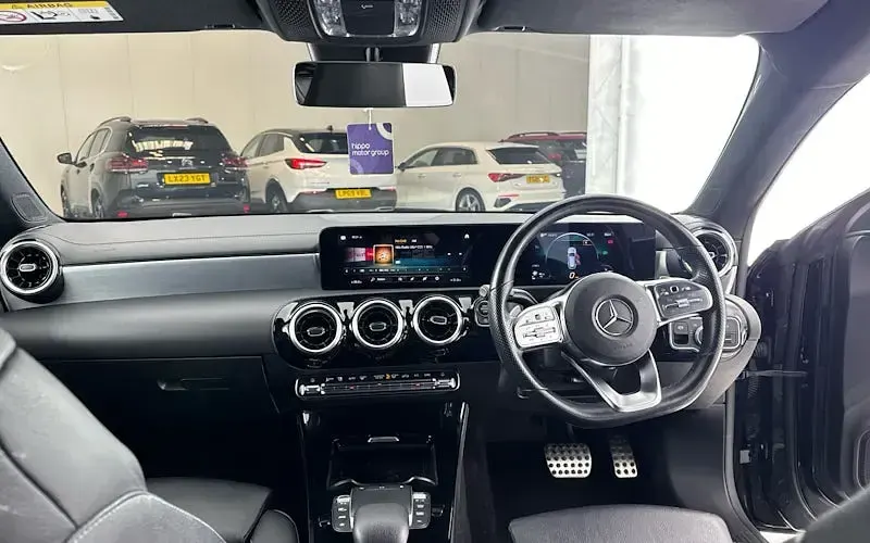 Used Mercedes CLA250 AMG line 224 HP (164 kW) 2021 Black Coupe