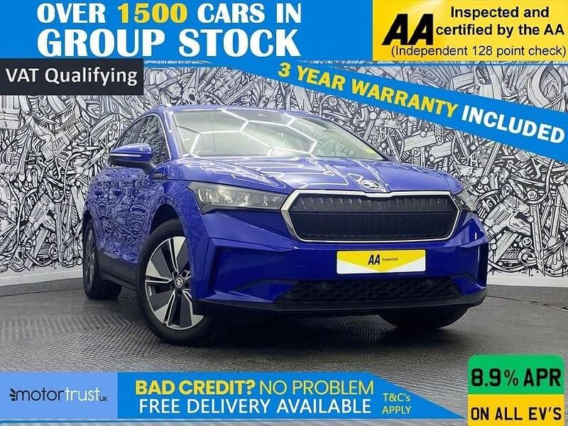 Blue Used 2021 Skoda Enyaq iV Loft SUV | £18,495 (Fair price) - Image 1/2