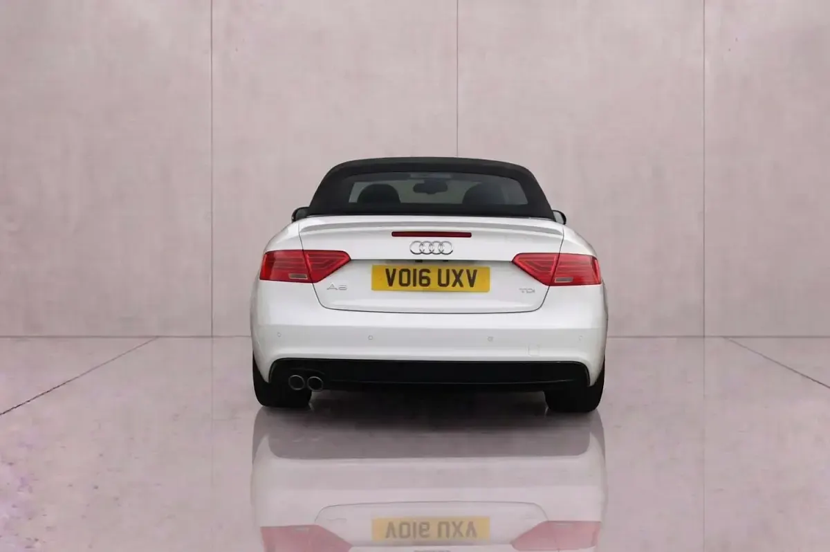 Used Audi A5 Cabriolet S-Line 190 HP (139 kW) 2016 White Cabriolet