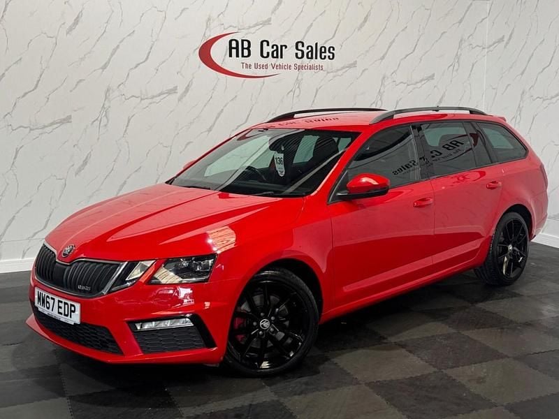 Red Used 2017 Skoda Octavia vRS Estate | £16,499 (Expensive) - Image 1/3