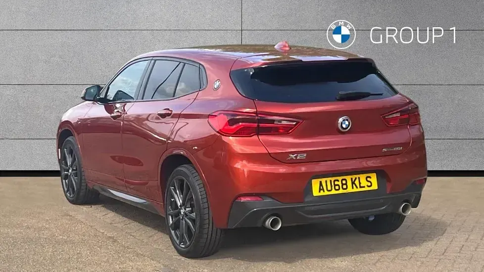 Used BMW X2 M Sport 192 HP (141 kW) 2018 Sunset orange SUV