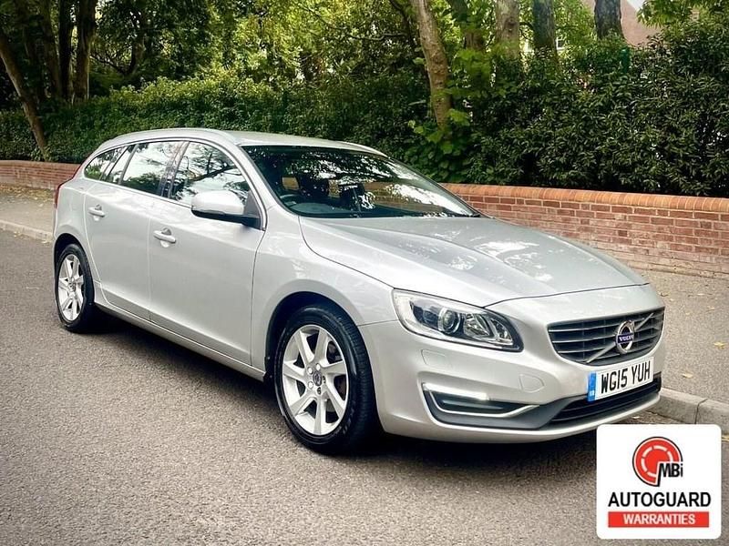 Silver Used 2015 Volvo V60 SE Lux Estate | £9,250 (Fair price) - Image 1/4