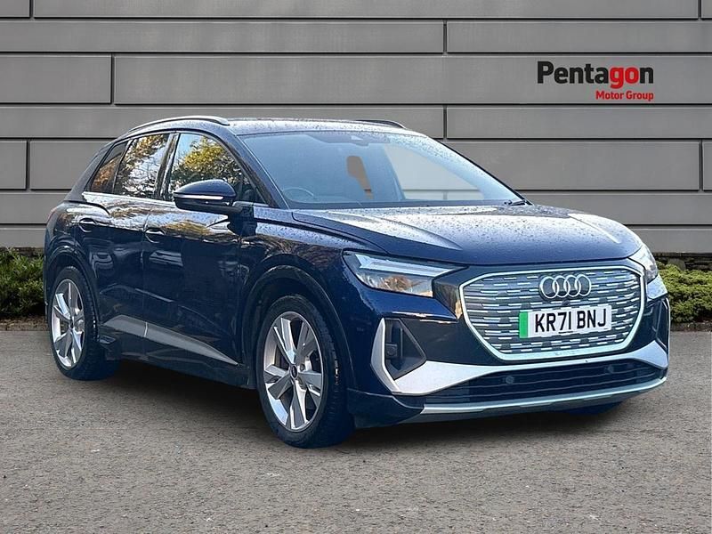 Blue Used 2021 Audi Q4 e-tron S-Line SUV | £20,500 - Image 1/4