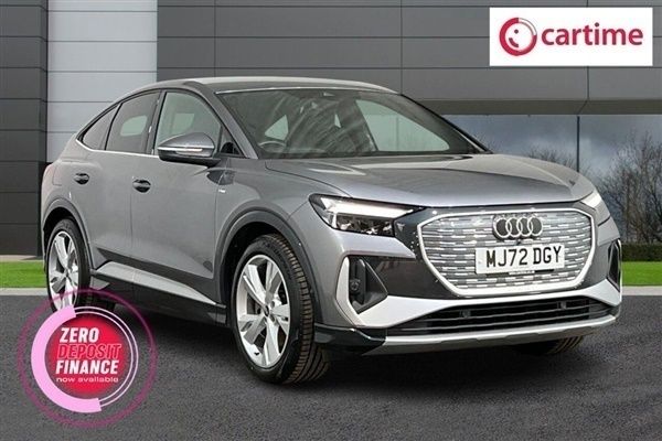 Grey Used 2023 Audi Q4 Sportback e-tron S-Line SUV | £32,388 - Image 1/3
