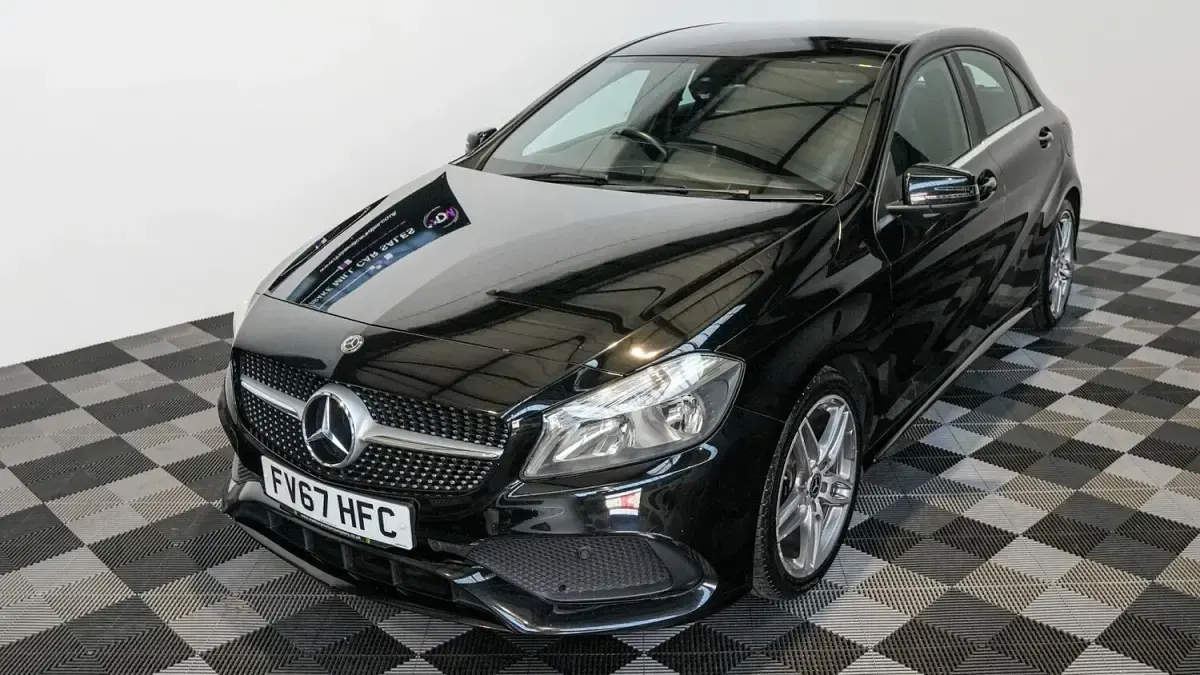 Used Mercedes A180 AMG line 109 HP (80 kW) 2017 Black Hatchback