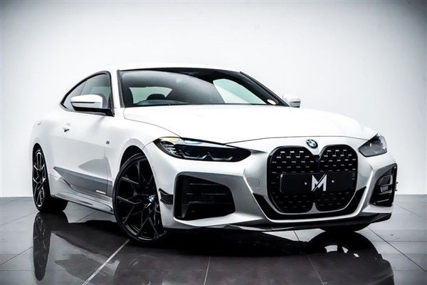 White Used 2021 BMW 420 M Sport Coupe | £27,795 (Fair price) - Image 1/4
