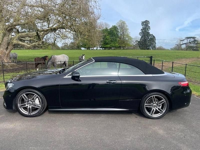 Used Mercedes E220 AMG line 194 HP (142 kW) 2018 Black Cabriolet
