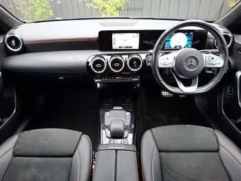 Used Mercedes A180 AMG line 136 HP (100 kW) 2021 Blue Sedan