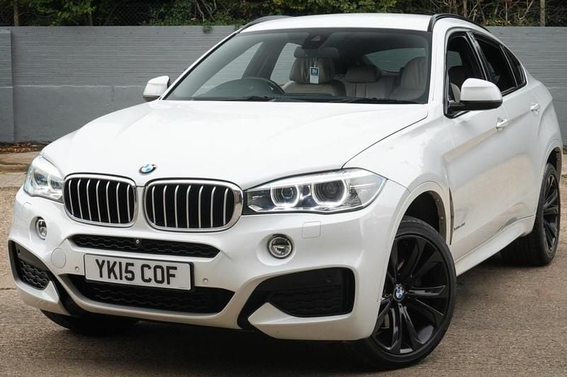 White Used 2015 BMW X6 M Sport SUV | £16,999 (Fair price) - Image 1/3