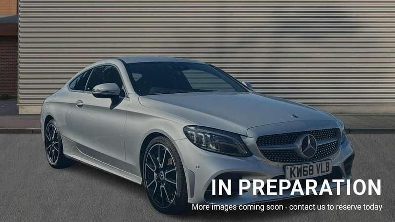 Silver Used 2018 Mercedes C300 AMG Line Premium Coupe | £16,119 (Fair price) - Image 1/4