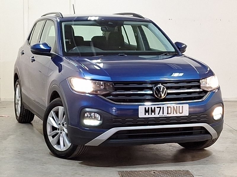 Blue Used 2021 VW T-Cross SE SUV | £16,998 (Fair price) - Image 1/4