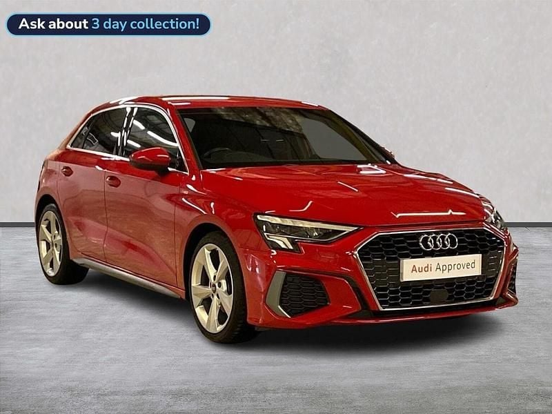 Red Used 2023 Audi A3 S-Line Hatchback | £20,691 (Fair price) - Image 1/4