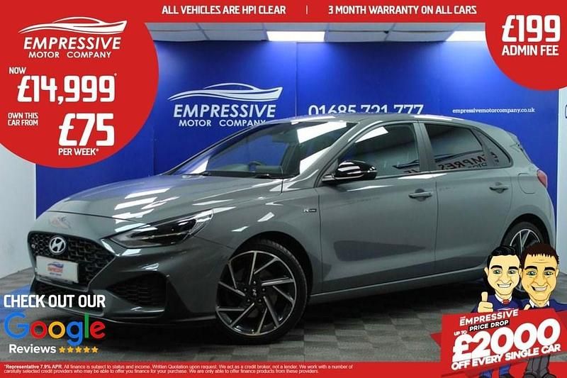 Grey Used 2021 Hyundai i30 N Line Hatchback | £14,999 (Fair price) - Image 1/4