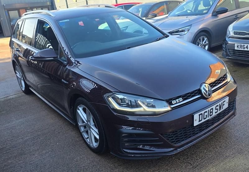 Used VW Golf VII GTD 184 HP (135 kW) 2018 Black Estate