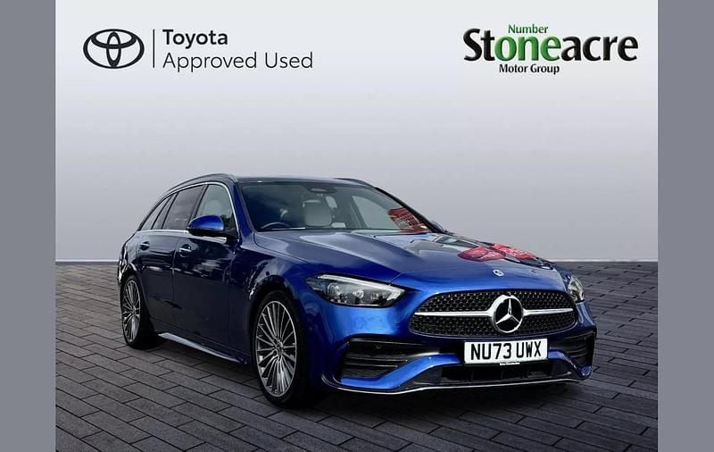 Blue Used 2024 Mercedes C200 AMG Line Premium Estate | £33,000 (Fair price) - Image 1/4