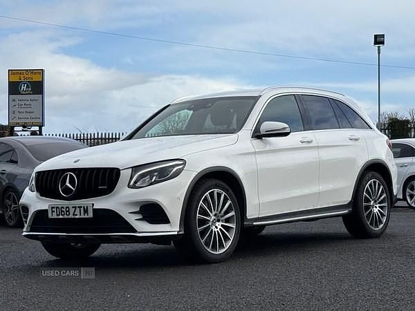 Used Mercedes GLC220 AMG line 2019 White Estate
