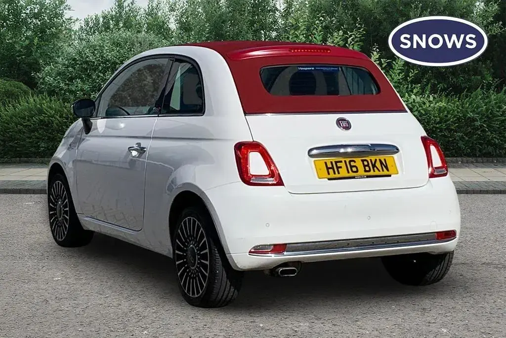 Used Fiat 500C Lounge 2015 White Cabriolet