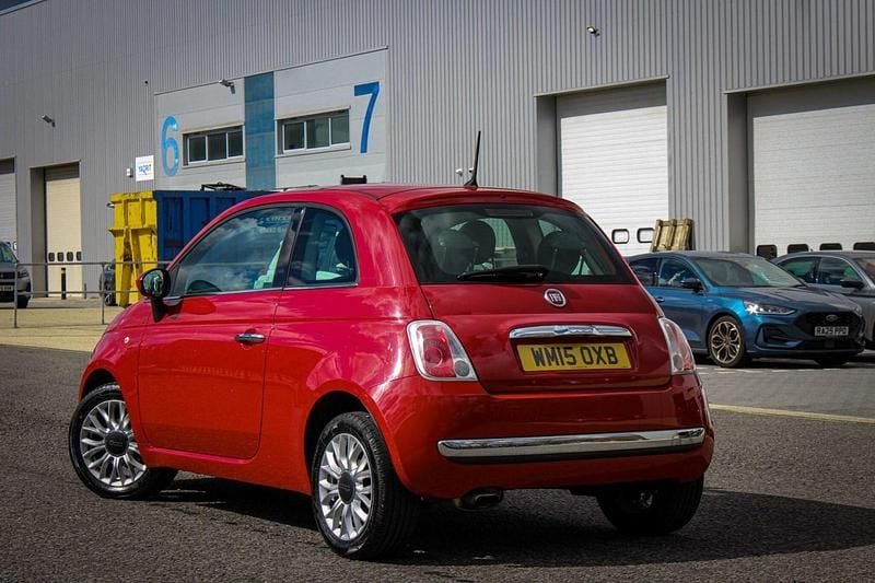 Used Fiat 500 Lounge 69 HP (50 kW) 2015 Red Hatchback