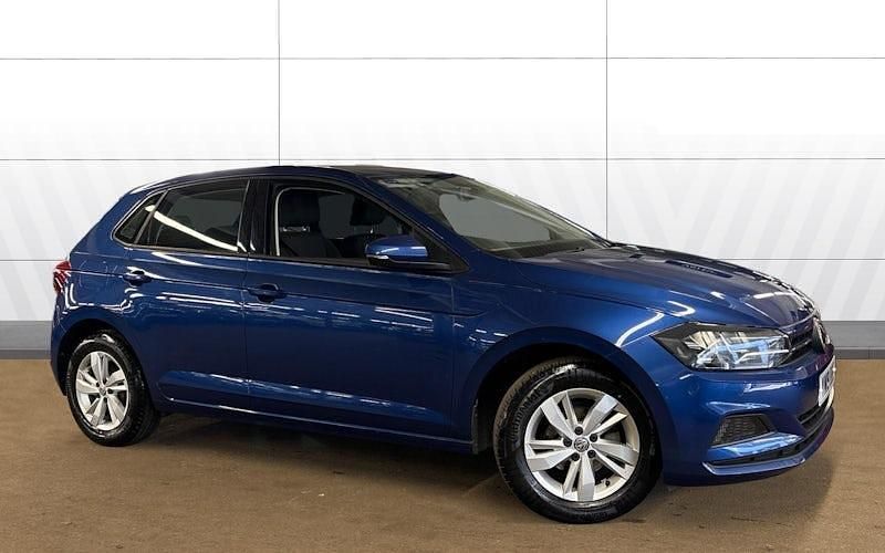Used VW Polo SE 95 HP (69 kW) 2019 Blue Hatchback