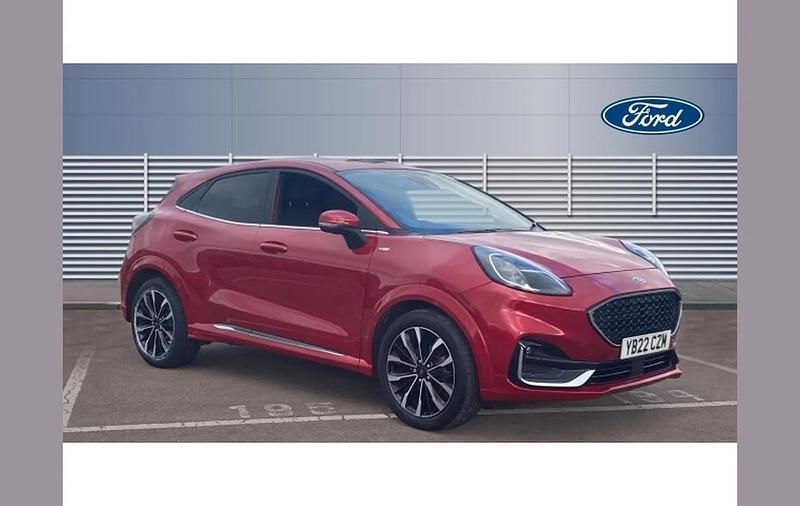 Red Used 2022 Ford Puma Gen-E ST-Line SUV | £19,678 (Fair price) - Image 1/4