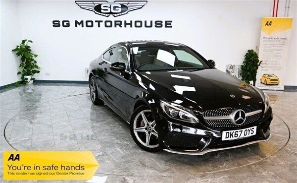 Black Used 2017 Mercedes C200 AMG line Coupe | £18,395 - Image 1/1