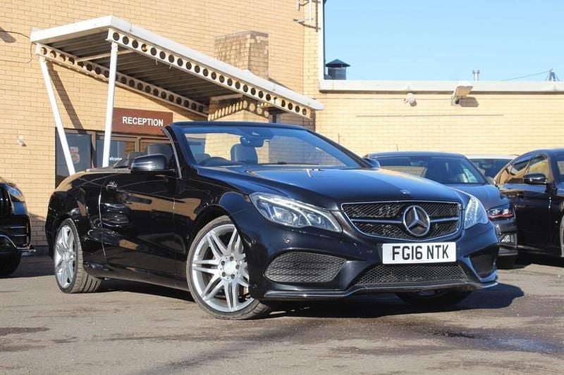 Black Used 2016 Mercedes E350 AMG line Cabriolet | £9,885 (Fair price) - Image 1/4