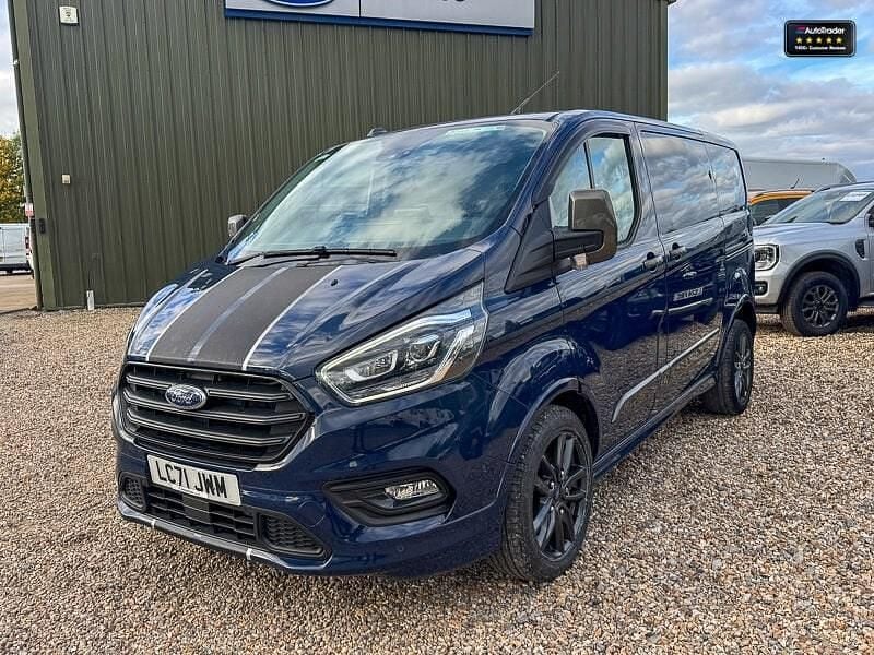 Used Ford Transit Custom Sport 185 HP (136 kW) 2021 Blue Van