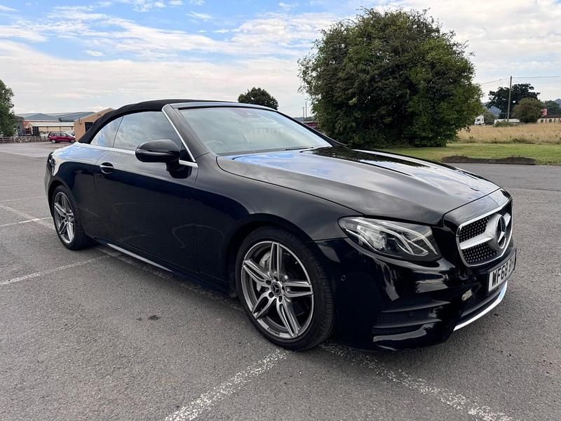 Used Mercedes E300 AMG line 2018 Black Cabriolet