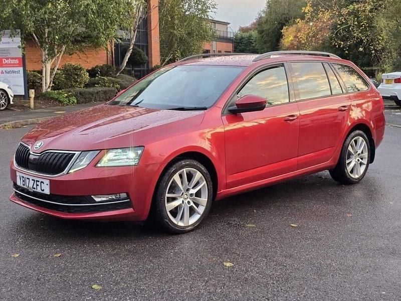 Red Used 2017 Skoda Octavia SE L Estate | £7,995 (Fair price) - Image 1/4