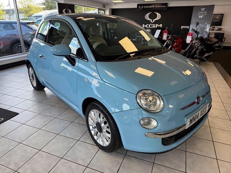 Blue Used 2014 Fiat 500 Lounge Hatchback | £3,990 (Fair price) - Image 1/4