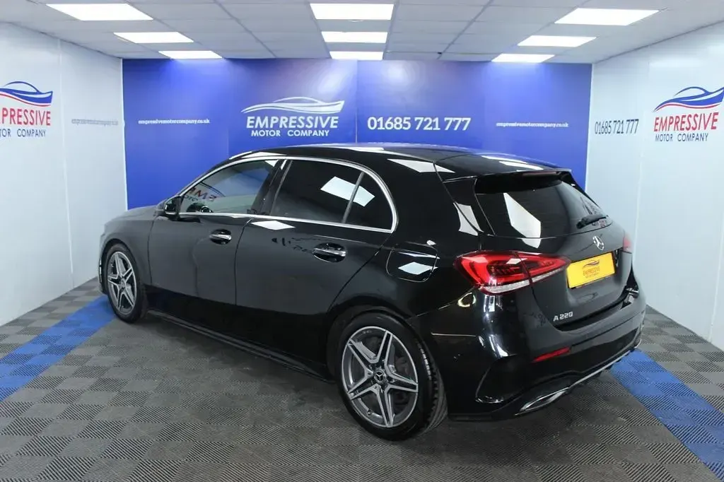 Used Mercedes A190 AMG line 2019 Black Hatchback