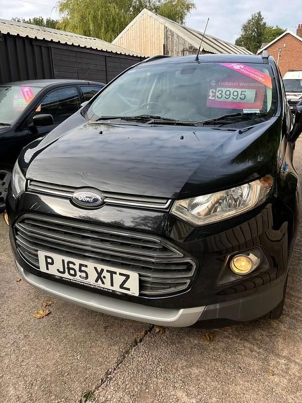 Black Used 2016 Ford Ecosport Titanium SUV | £4,295 (Good price) - Image 1/4