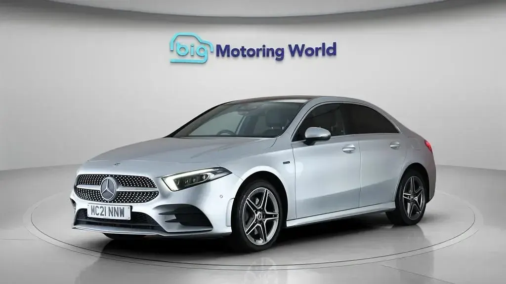 Used Mercedes A250 AMG line 259 HP (190 kW) 2021 Silver Sedan