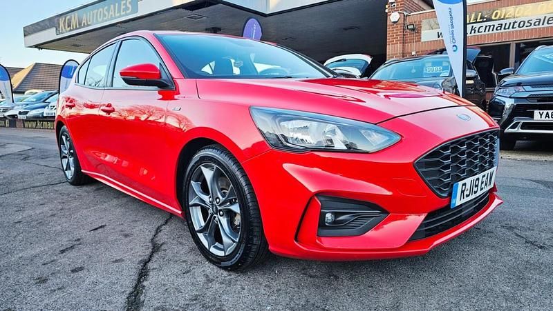 Red Used 2019 Ford Focus ST-Line Hatchback | £9,495 (Good price) - Image 1/4