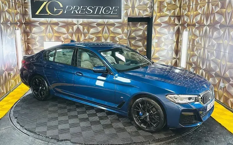 Used BMW 530e M Sport 292 HP (214 kW) 2021 Blue Sedan