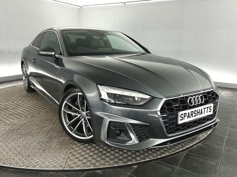 Begagnad Audi A5 S-Line 204 HK (150 kW) 2021 Grå Sportkupé