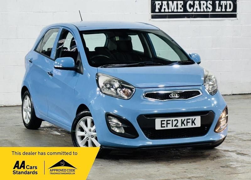 Used Kia Picanto 84 HP (61 kW) 2012 Blue Hatchback